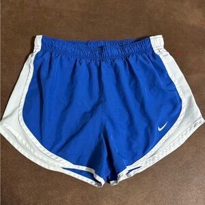 Nike Women's Athletic Shorts in Blue and White